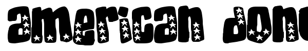 American Donuts font preview